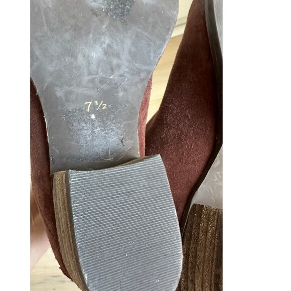 Journee Signature Womens Arika Booties Suede Size 7.5 Fall Boots Western Brown - Picture 2 of 6